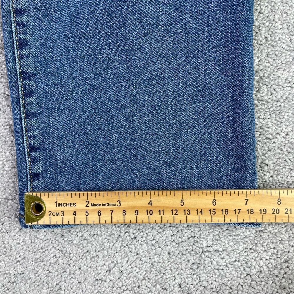 Levi’s Ribcage Jeans Women's 29 Blue Straight Ankle High Rise Button Fly - Picture 12 of 13